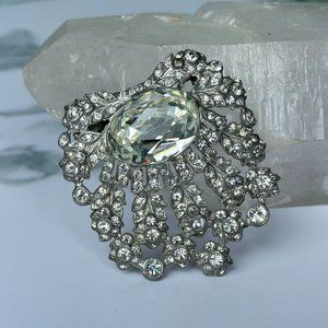 vintage rhinestone brooch.
